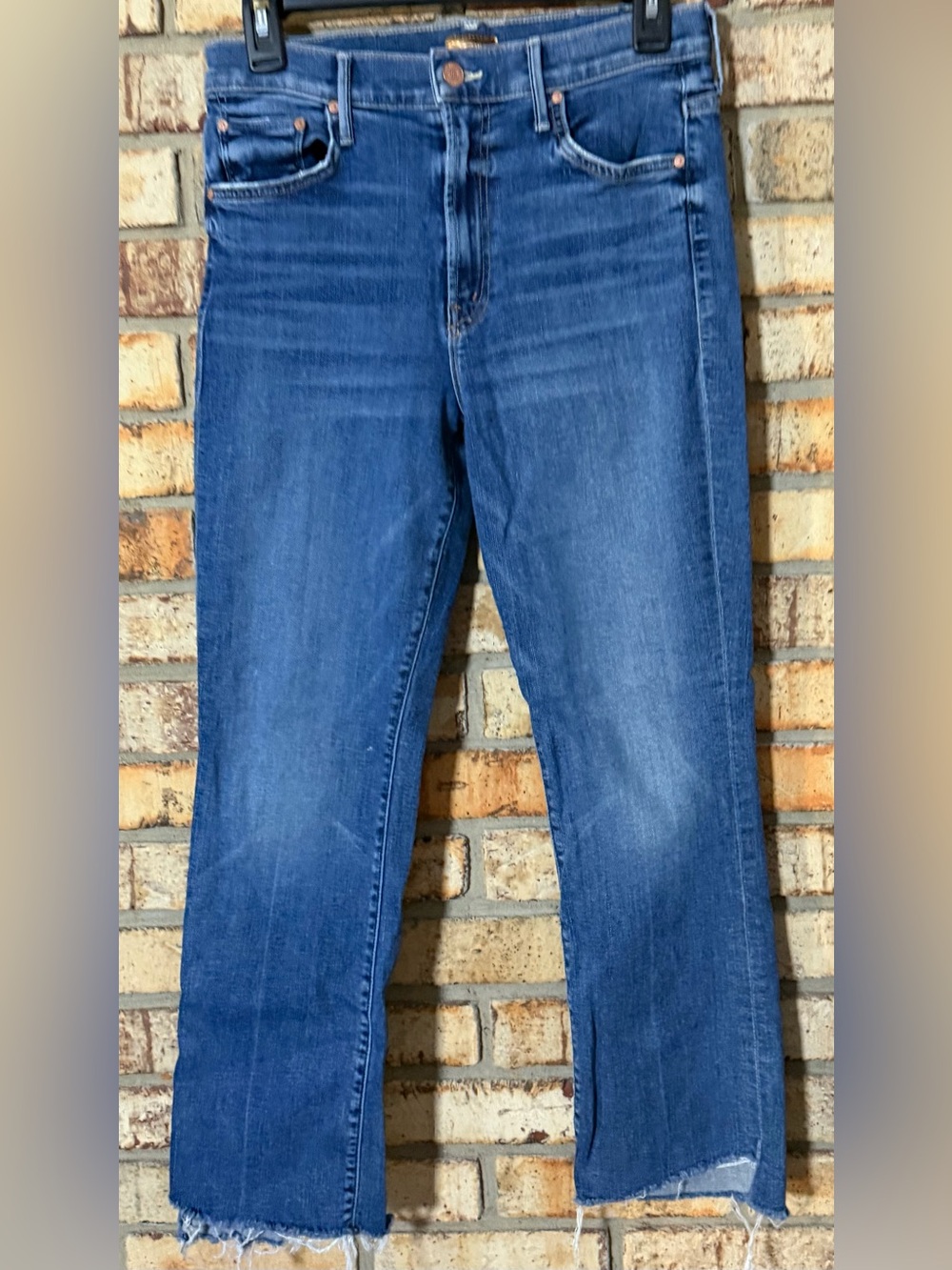 Mother jeans 29 insider crop step fray